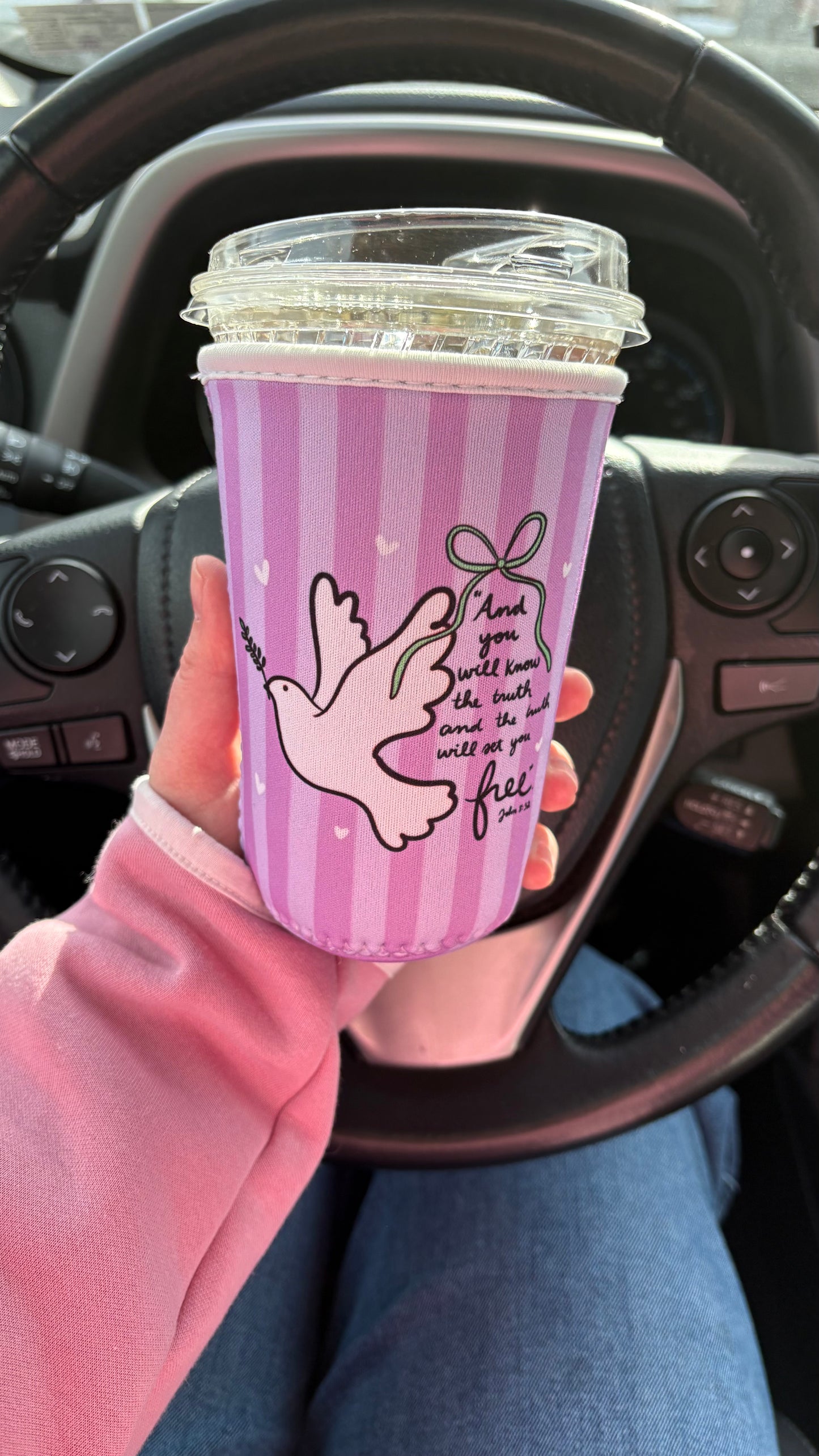 Purple Truth Will Set You Free Coffee Sleeve