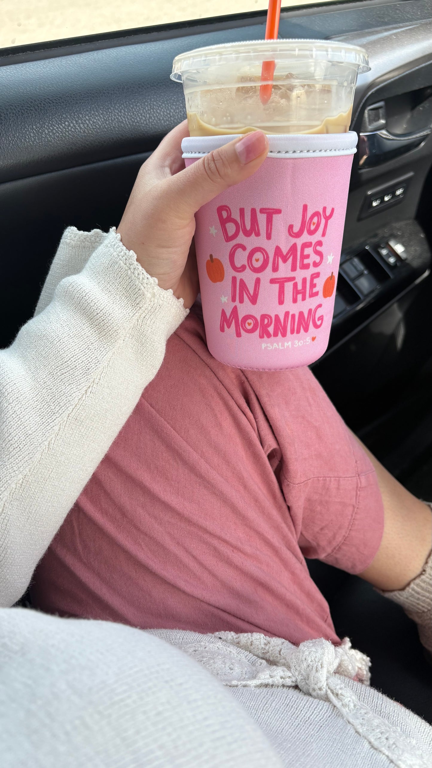 FALL Joy Comes in the Morning Drink Sleeve
