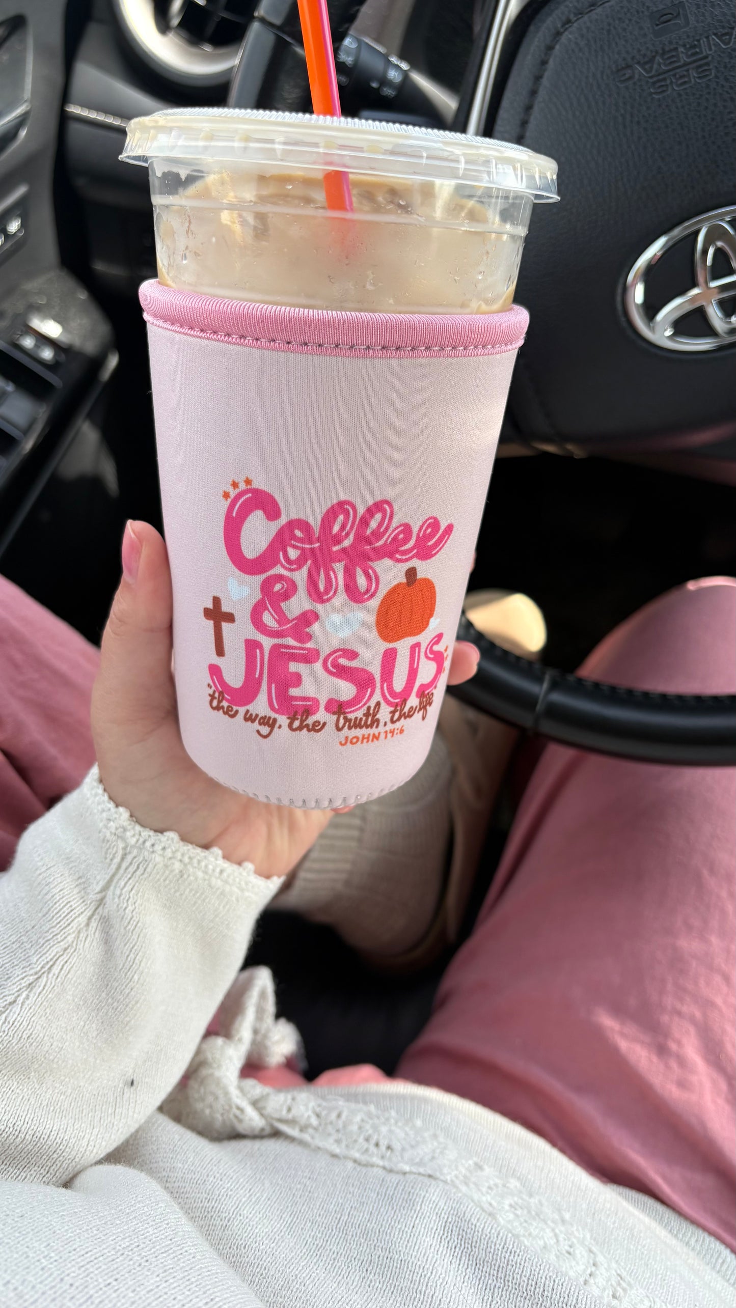 FALL Joy Coffee and Jesus Drink Sleeve