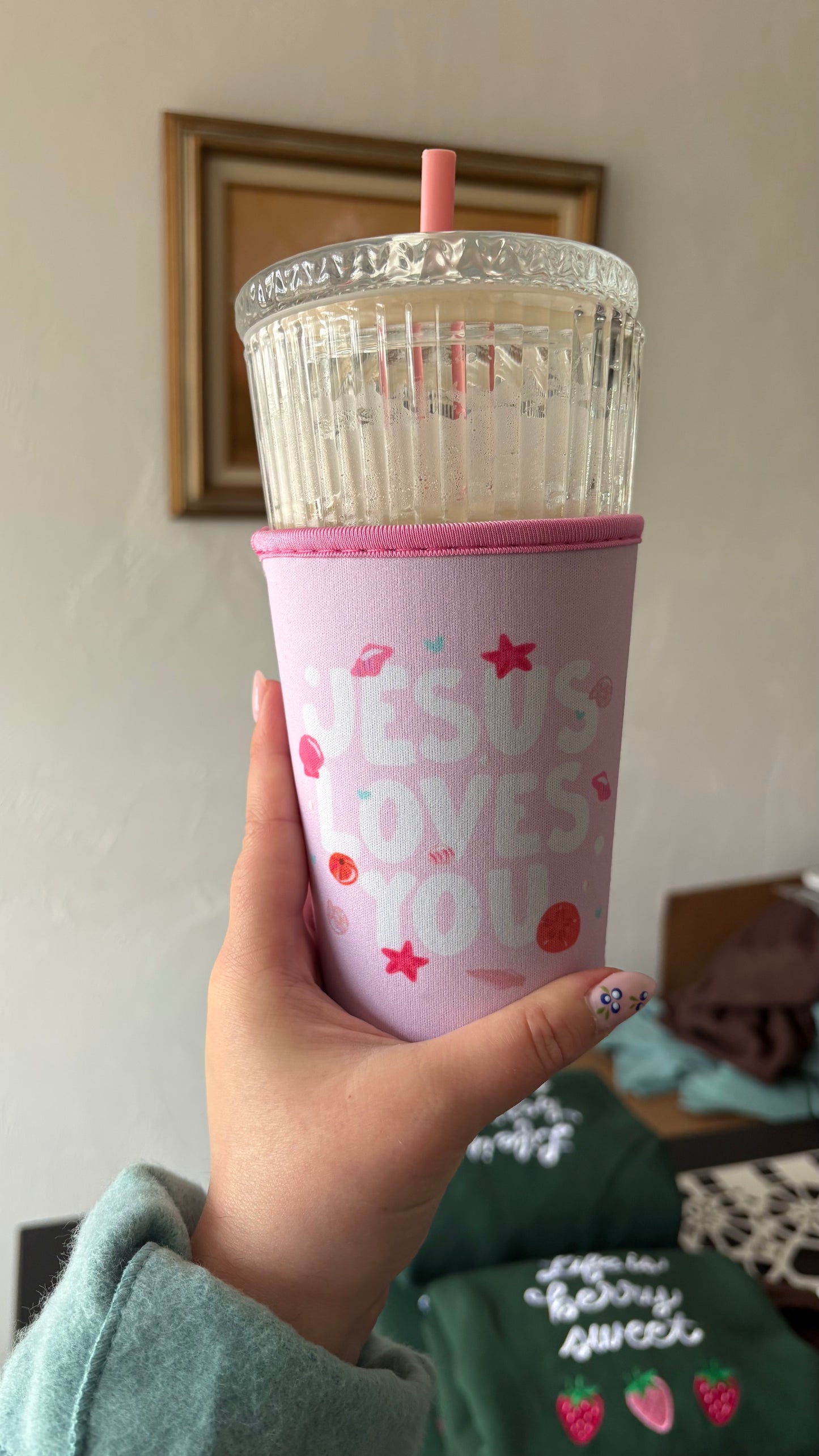 Jesus Loves You Summer Coffee Sleeve