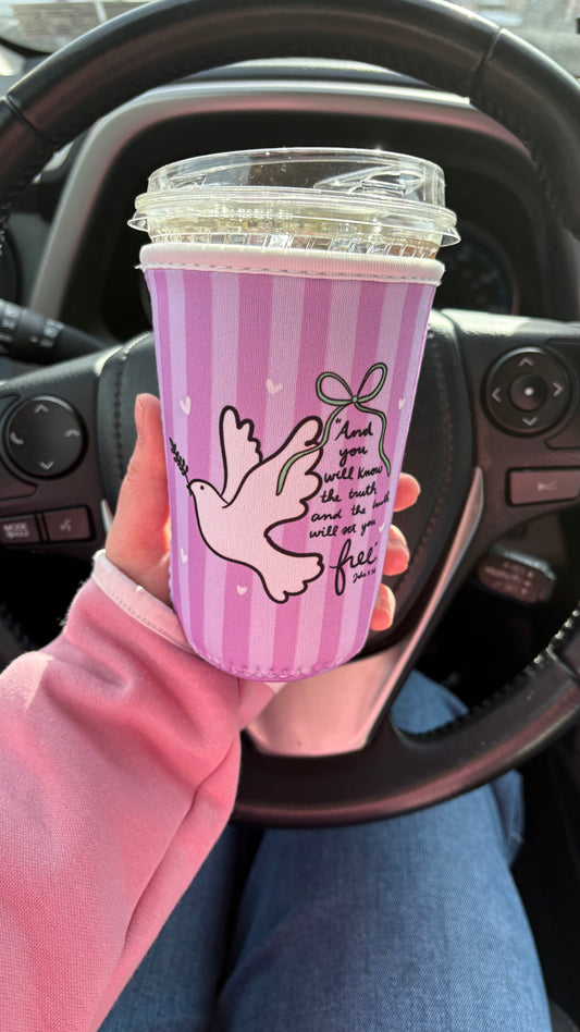 Purple Truth Will Set You Free Coffee Sleeve