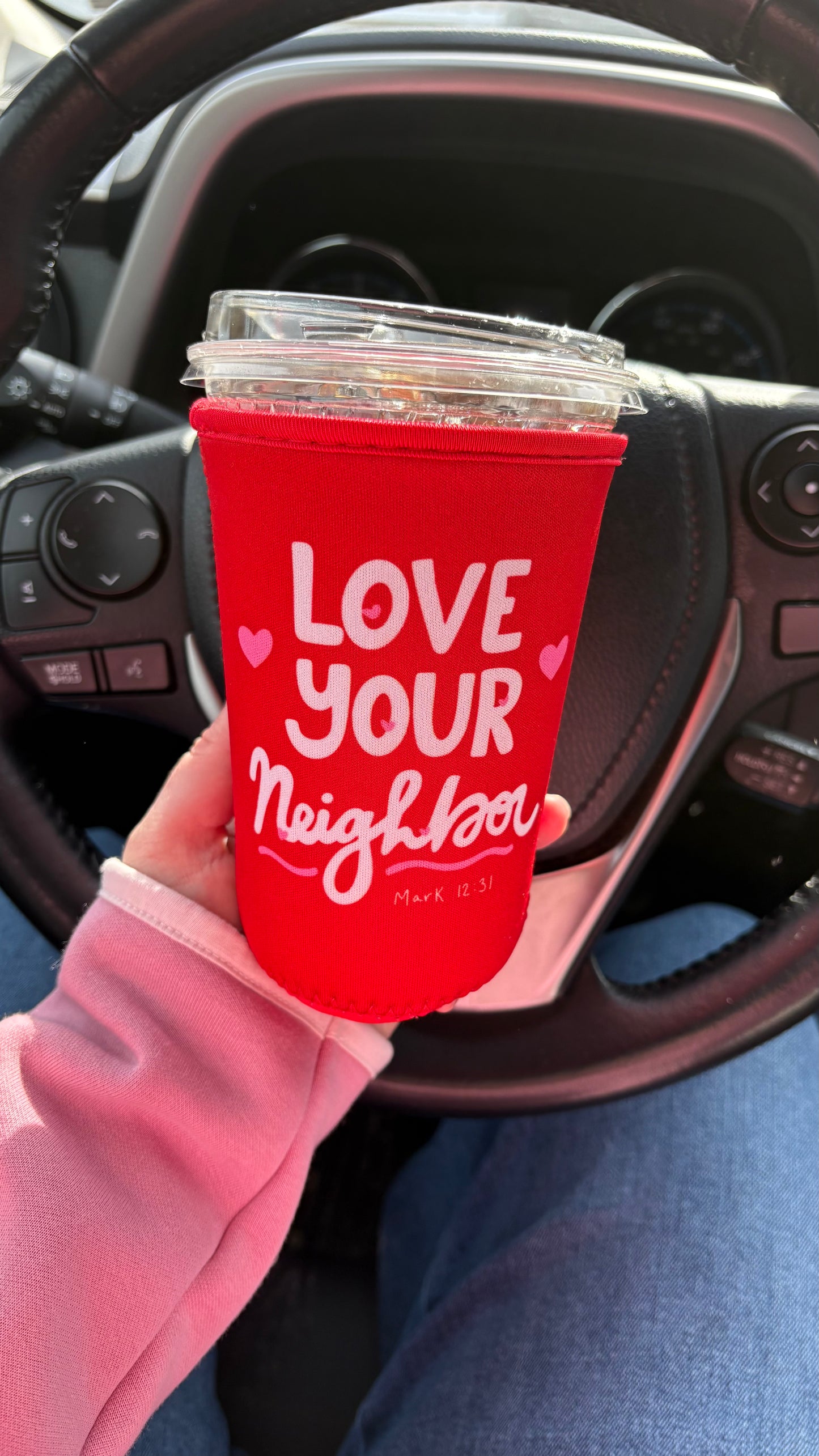 Love Your Neighbor Coffee Sleeve