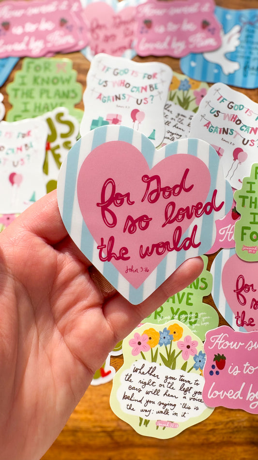 God So Loved The World Sticker